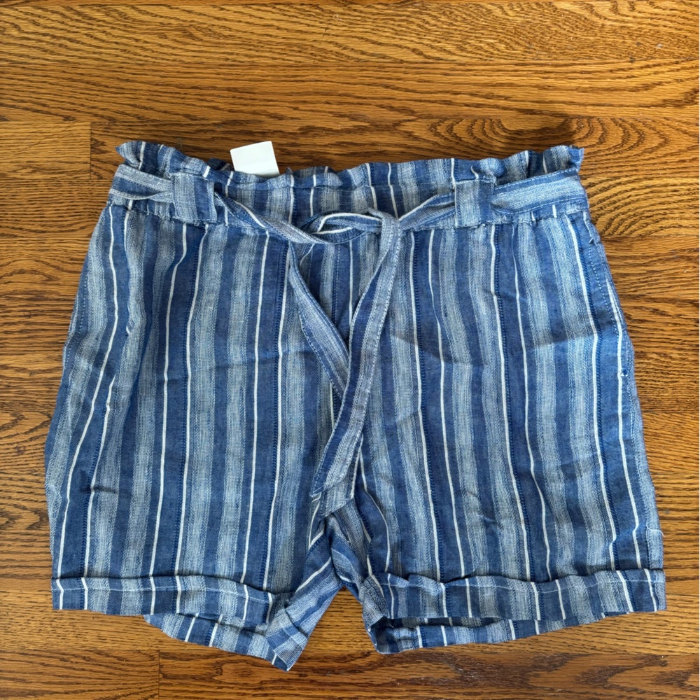 Striped Blue Women's Shorts